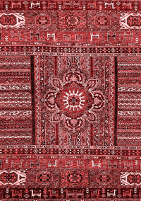 Abstract Red Modern Rug, abs521red