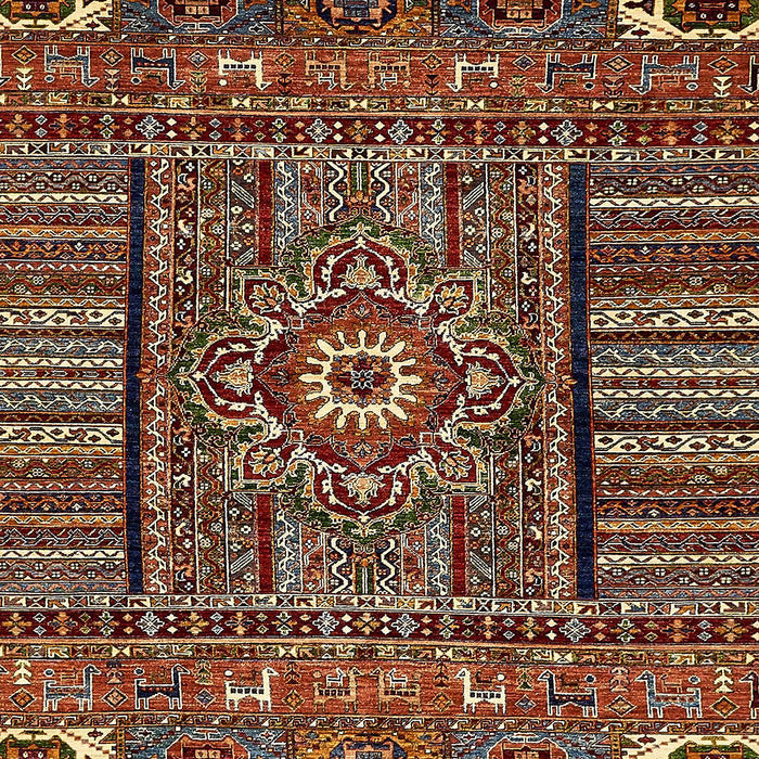 Abstract Red Modern Rug, abs521