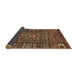 Sideview of Abstract Brown Modern Rug, abs521brn