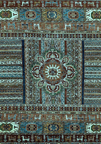 Abstract Light Blue Modern Rug, abs521lblu