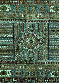 Abstract Turquoise Modern Rug, abs521turq