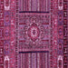 Square Abstract Pink Modern Rug, abs521pnk