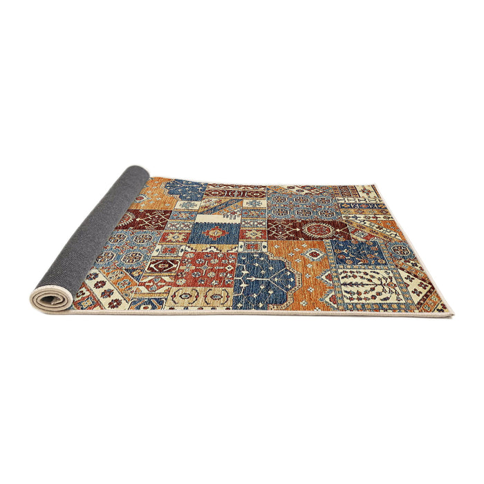 Sideview of Abstract Red Brown Southwestern Rug, abs522