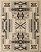 Machine Washable Abstract Brown Rug, wshabs5220