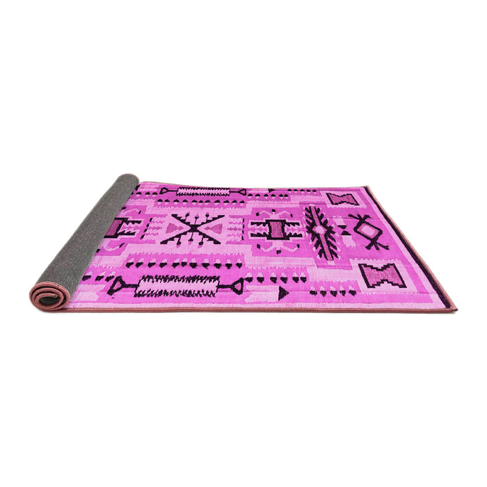 Sideview of Southwestern Pink Country Rug, abs5220pnk