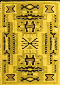 Southwestern Yellow Country Rug, abs5220yw