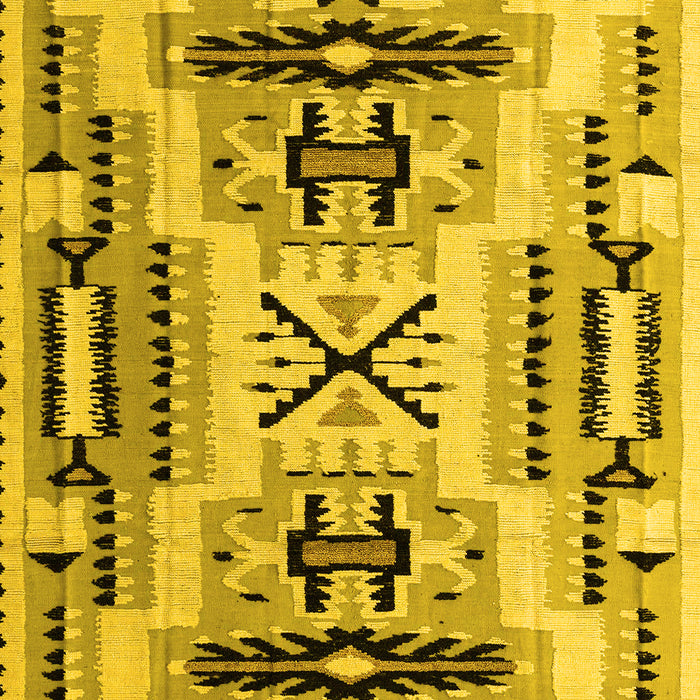 Southwestern Yellow Country Rug, abs5220yw
