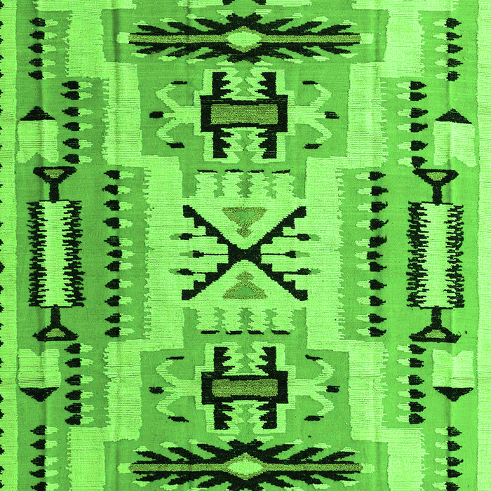 Southwestern Green Country Rug, abs5220grn