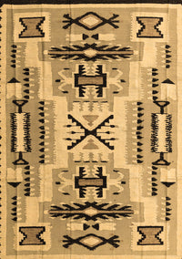 Southwestern Brown Country Rug, abs5220brn