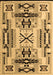 Southwestern Brown Country Rug, abs5220brn