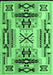 Southwestern Emerald Green Country Rug, abs5220emgrn