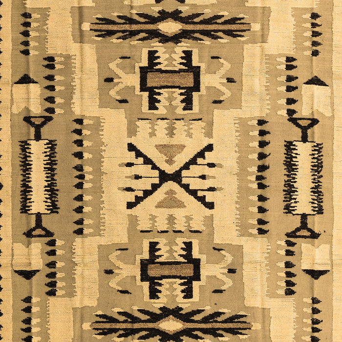 Machine Washable Southwestern Brown Country Rug, wshabs5220brn