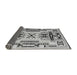 Sideview of Southwestern Gray Country Rug, abs5220gry