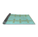 Sideview of Solid Light Blue Modern Rug, abs5221lblu