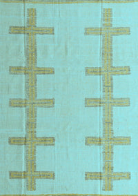 Solid Light Blue Modern Rug, abs5221lblu