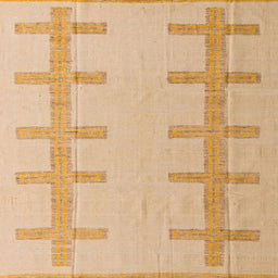 Square Machine Washable Abstract Orange Rug, wshabs5221