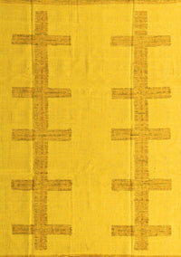 Solid Yellow Modern Rug, abs5221yw