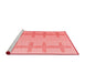 Modern Red Washable Rugs