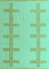 Solid Turquoise Modern Rug, abs5221turq