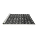 Sideview of Machine Washable Abstract Gray Modern Rug, wshabs5222gry