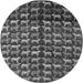 Round Abstract Gray Modern Rug, abs5222gry