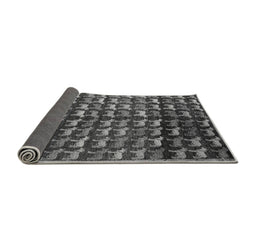 Sideview of Abstract Gray Modern Rug, abs5222gry