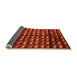 Sideview of Abstract Orange Modern Rug, abs5222org