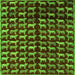 Square Abstract Green Modern Rug, abs5222grn