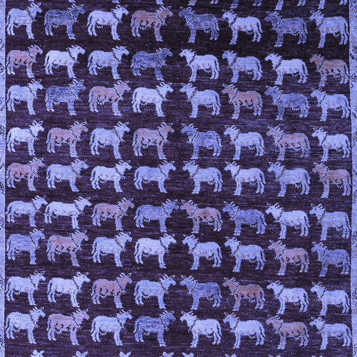 Abstract Blue Modern Rug, abs5222blu