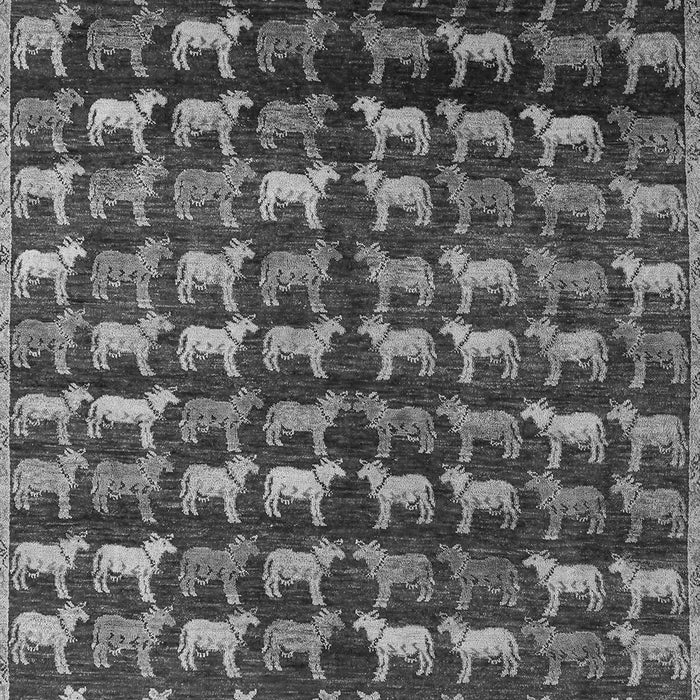 Machine Washable Abstract Gray Modern Rug, wshabs5222gry