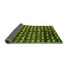 Sideview of Abstract Green Modern Rug, abs5222grn