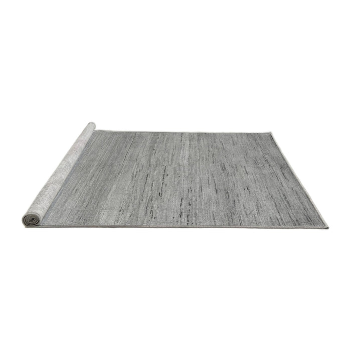 Sideview of Machine Washable Abstract Gray Modern Rug, wshabs5223gry