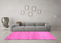 Machine Washable Abstract Pink Modern Rug, wshabs5223pnk