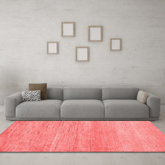 Modern Red Washable Rugs