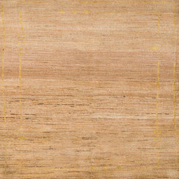 Square Machine Washable Abstract Orange Rug, wshabs5223