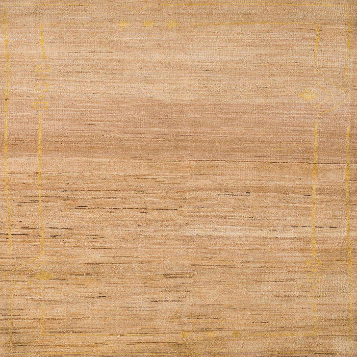 Square Machine Washable Abstract Orange Rug, wshabs5223