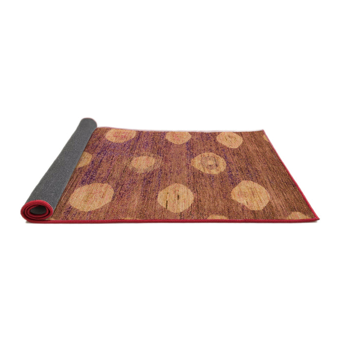 Sideview of Abstract Red Modern Rug, abs5224