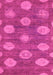 Machine Washable Abstract Pink Modern Rug, wshabs5224pnk