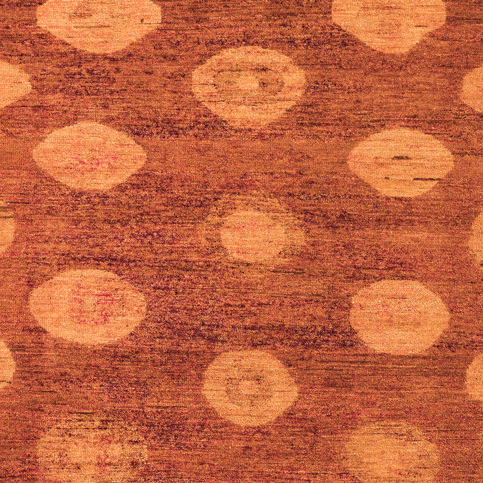 Machine Washable Abstract Orange Modern Area Rugs, wshabs5224org