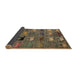 Sideview of Abstract Dark Brown Modern Rug, abs5225