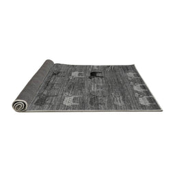 Sideview of Abstract Gray Modern Rug, abs5225gry