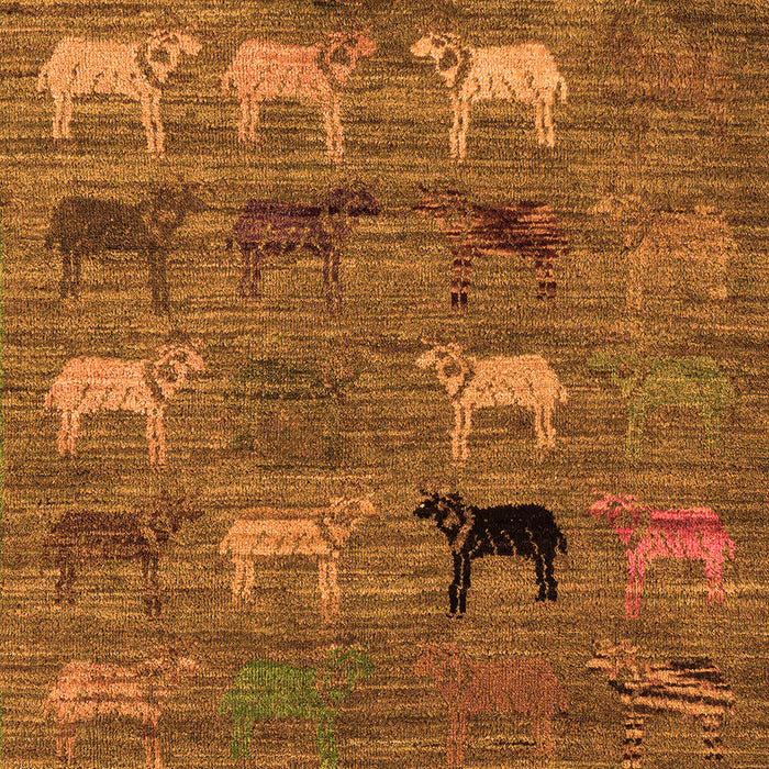 Abstract Orange Modern Rug, abs5225org