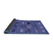 Sideview of Abstract Blue Modern Rug, abs5225blu