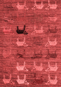 Abstract Red Modern Rug, abs5225red