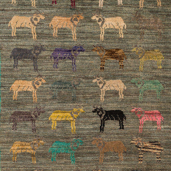 Machine Washable Abstract Dark Brown Rug, wshabs5225