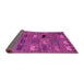 Sideview of Abstract Pink Modern Rug, abs5225pnk