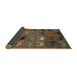 Sideview of Abstract Bakers Brown Modern Rug, abs5226