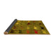 Sideview of Abstract Yellow Modern Rug, abs5226yw