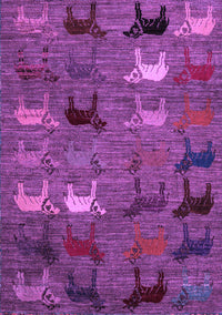 Abstract Purple Modern Rug, abs5226pur