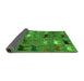 Sideview of Abstract Green Modern Rug, abs5226grn